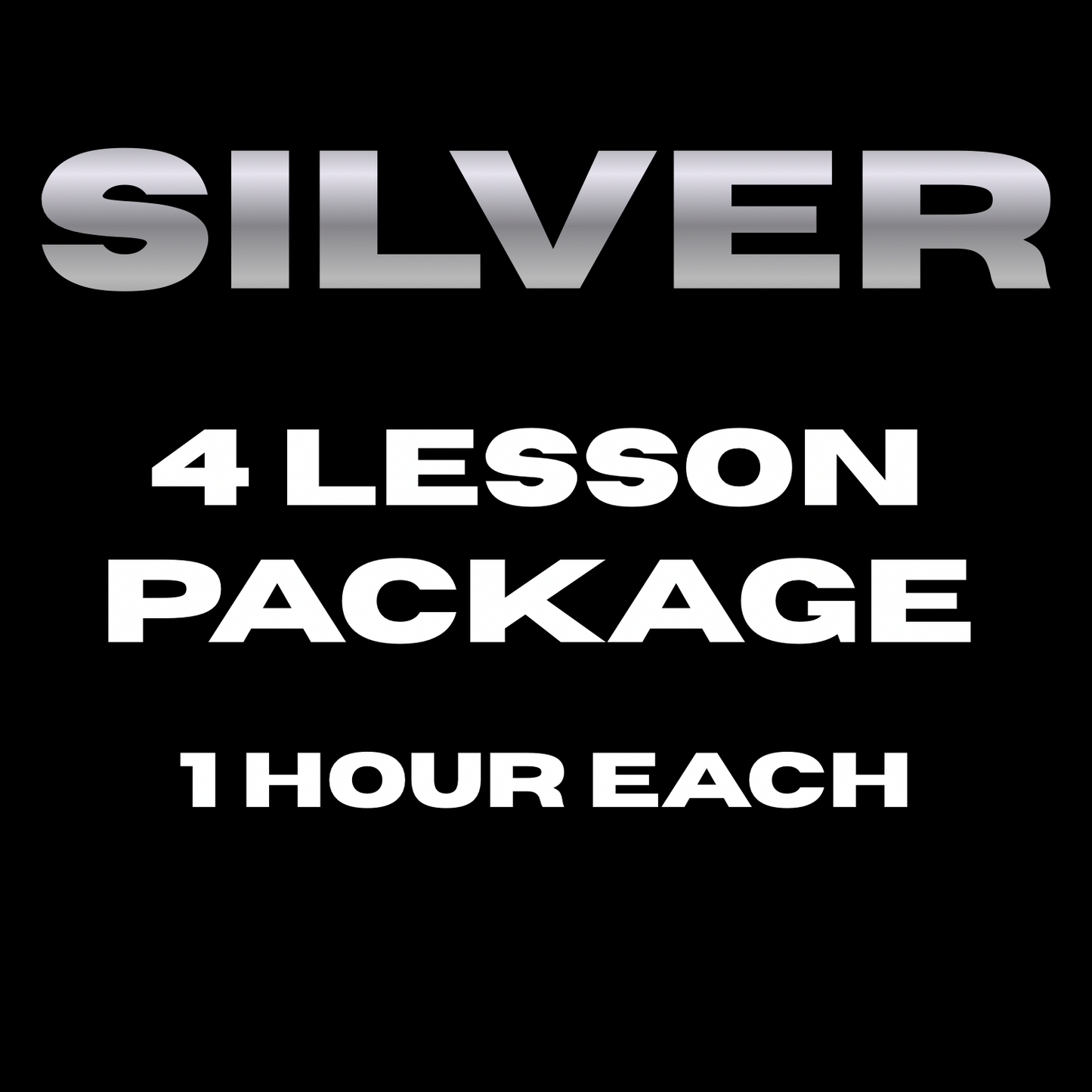 Silver - 4 Lesson Package (1 hr)
